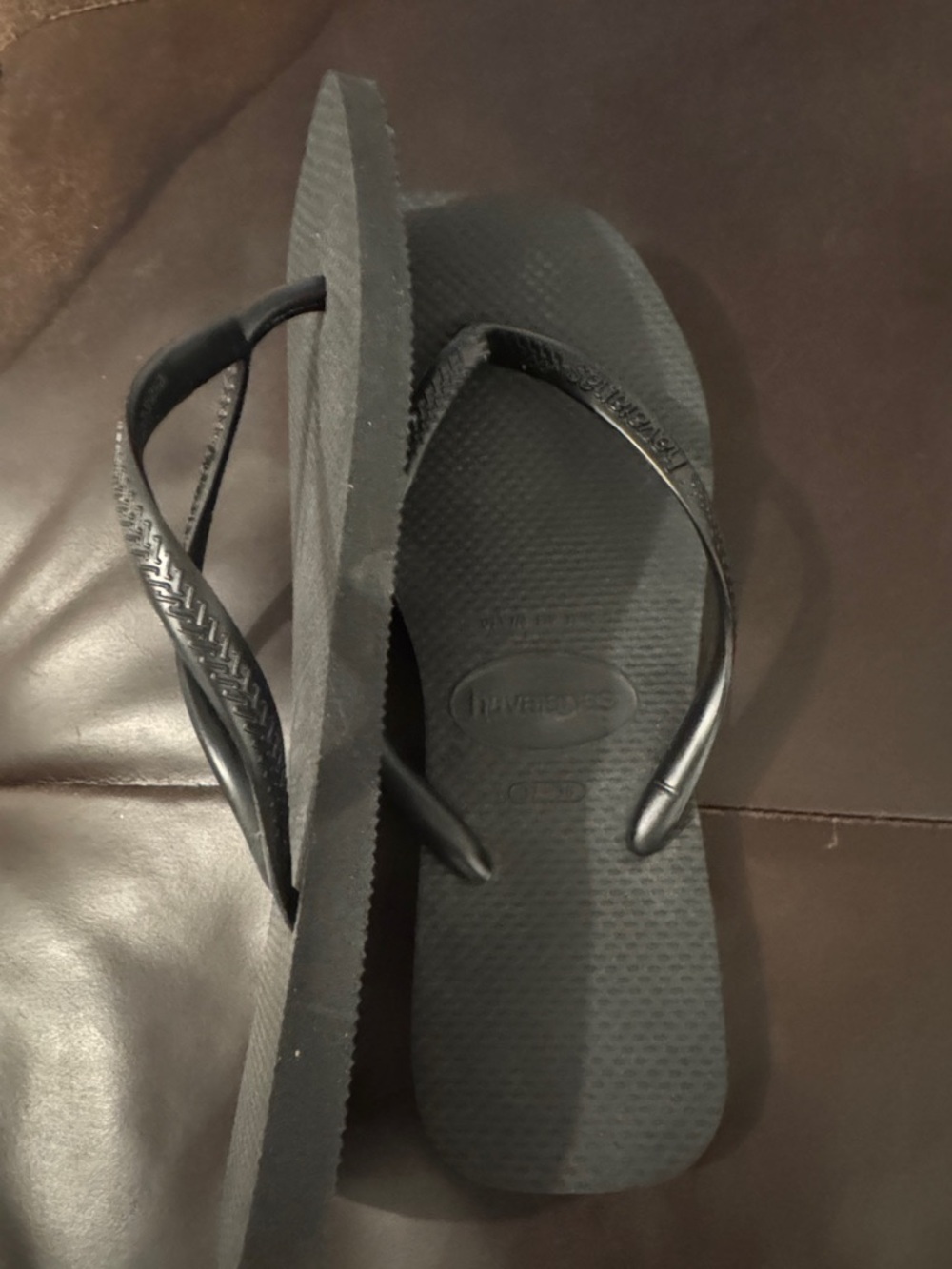 Havaianas Women’s Black Flip Flop Sandals
Size 37-38 - Picture 2 of 5